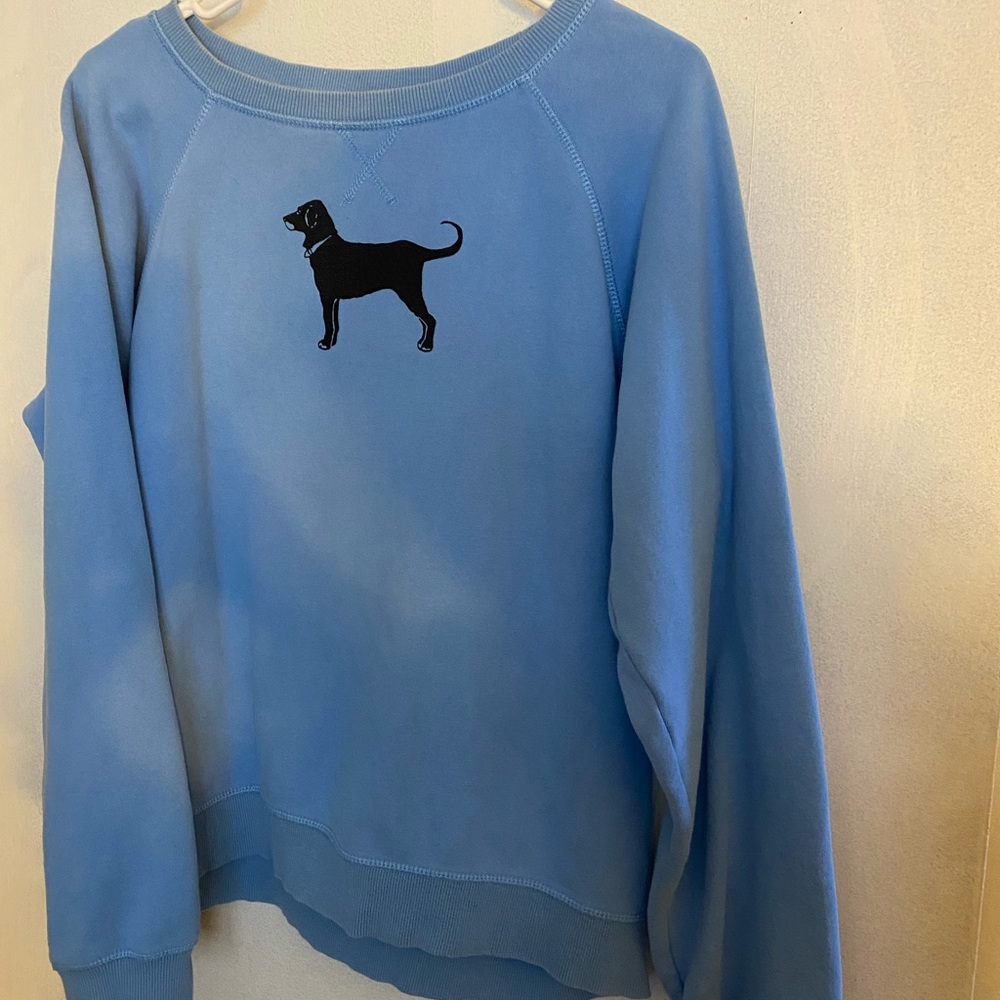 The Black Dog blue crewneck sweatshirt